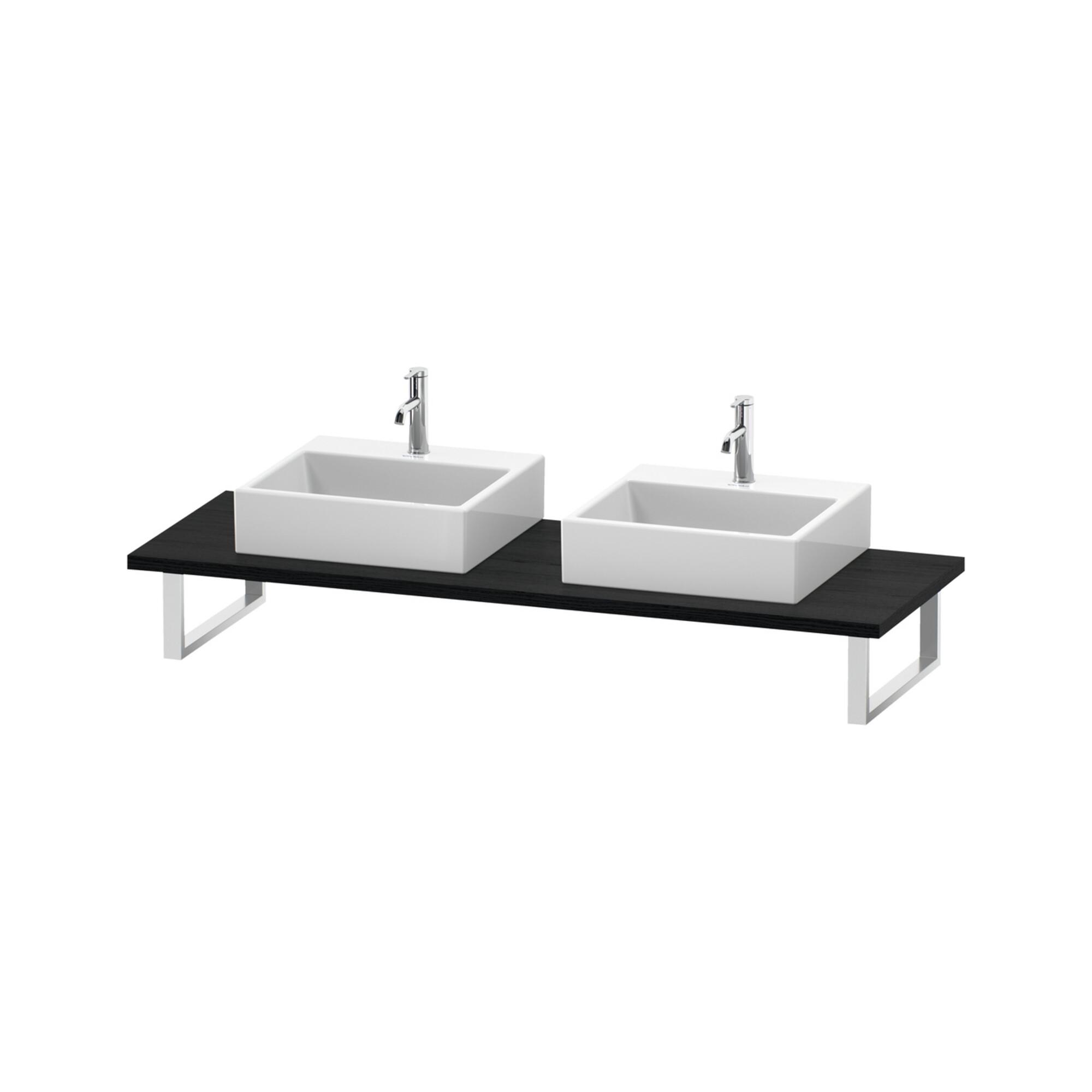 Duravit Konsole L-Cube Stärke 3cm, Ei sw, f Aufsatzbecken, variabel (LC107C01616)