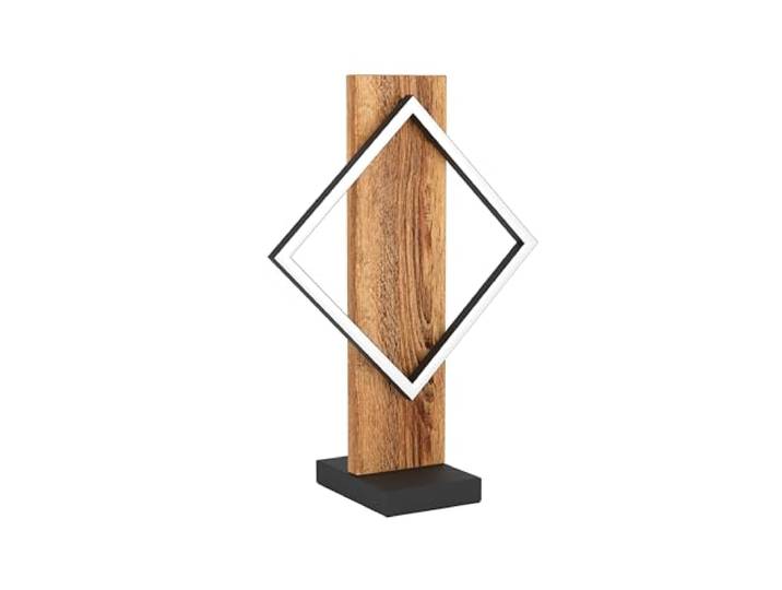 EGLO LED Tischlampe Boyal, Tischleuchte mit Holzbalken