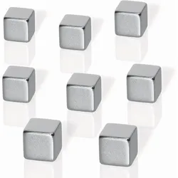 Sigel Neodym-Magnet Würfel silber 10x10x10 mm 8 Stück