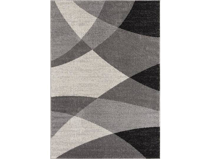 Tapis moderne salon contour, gris, 200 x 280 cm