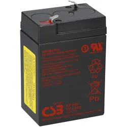 CSB GP645 AGM Bleiakku 6V 4,5Ah T1 / Faston 4,8 mm