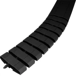 Hager FK19005 Flachkette starr/flexibel 2 Kammern aus PA 20x83mm ausgezogene L=1m tiefschwarz