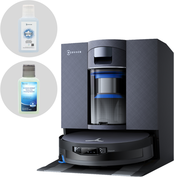 Ecovacs DEEBOT X12 OmniCyclone - Robot aspirapolvere e lavapavimenti - Stazione automatica e OZMO Roller 3.0