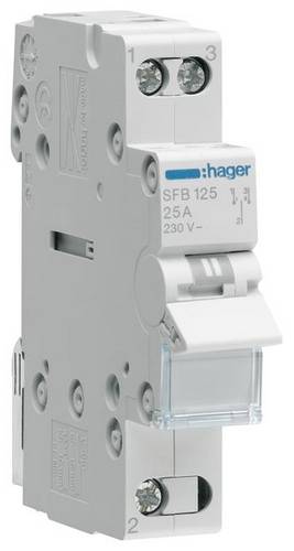 Hager Gruppenschalter 1polig 25A 1 Schließer 230V SFB125