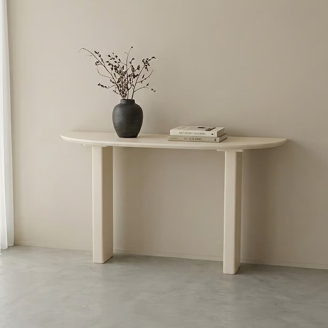 LABEL51 Sidetable Wow Mangohout Soft Sand Hoogte: 135 cm
