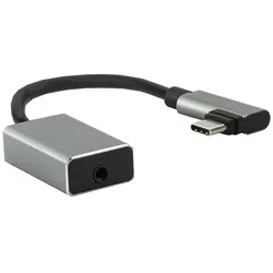 E+P USB-C Audio Konverter (Klinkenadapter), Audio Adapter, Schwarz