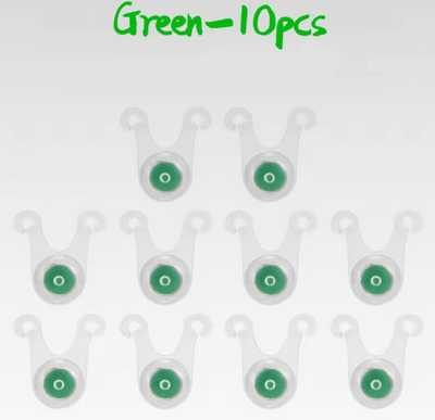 Uplift Curations Waterproof LED Tent Rope Lights 10 Pack Camping Rope Guard Lights For Tent Lines, Fishing & Night Safety 10pcs Green