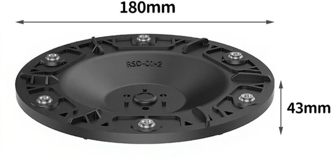 INF Kit disque de coupe compatible avec WORX Landroid L L800 PLUS [WR148E] et L1000 - Nylon+Acier inoxydable, Noir, 1 disque +