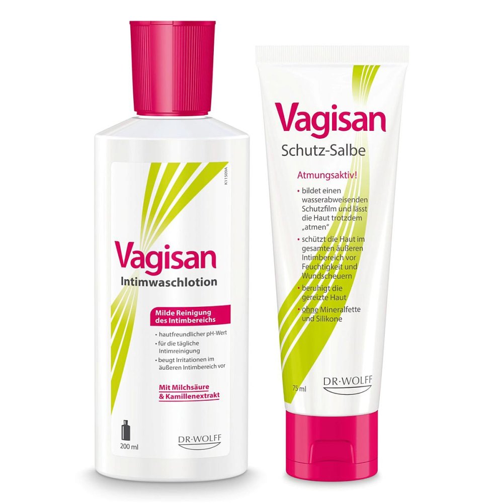 Dr. August Wolff GmbH & Co. KG Arzneimittel Vagisan Intimwaschlotion + Schutz-Salbe 08106624
