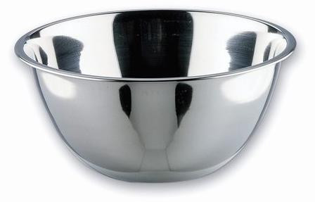 Unyqoos Ibenzoa Conische roestvrijstalen kom, 20 cm diameter, 1,4 liter, Hoogte: 7,5 cm