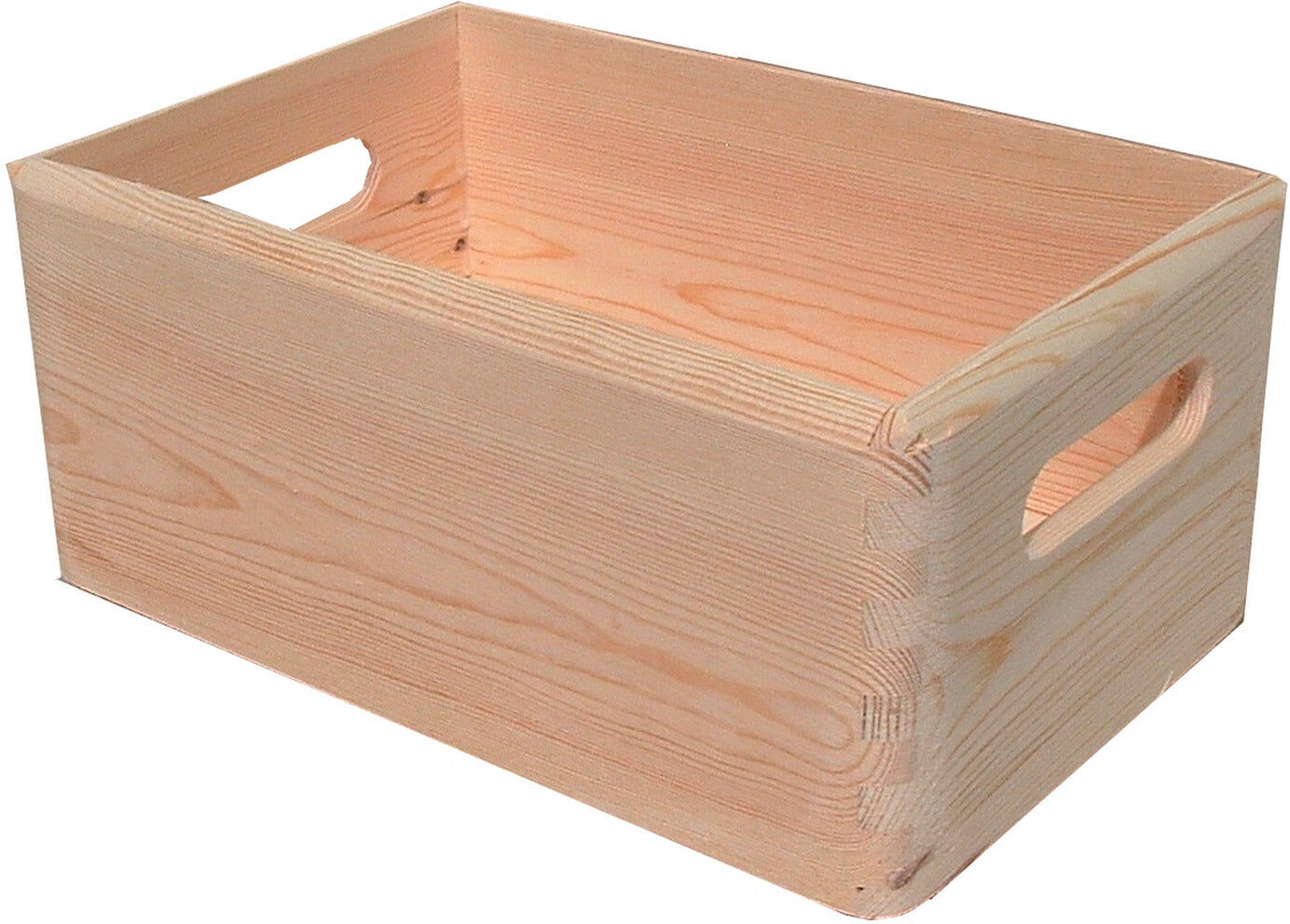 giordanoshop Contenitore Box Salvaspazio Sovrapponibile 30x20x14 cm in Legno di Pino Naturale...