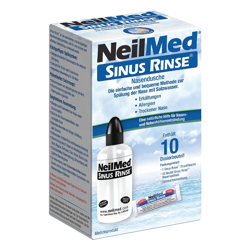 NeilMed Pharma GmbH Neilmed® Sinus Rinse Nasendusche + 10 Dosierbeutel Nasenspülsalz 15297253