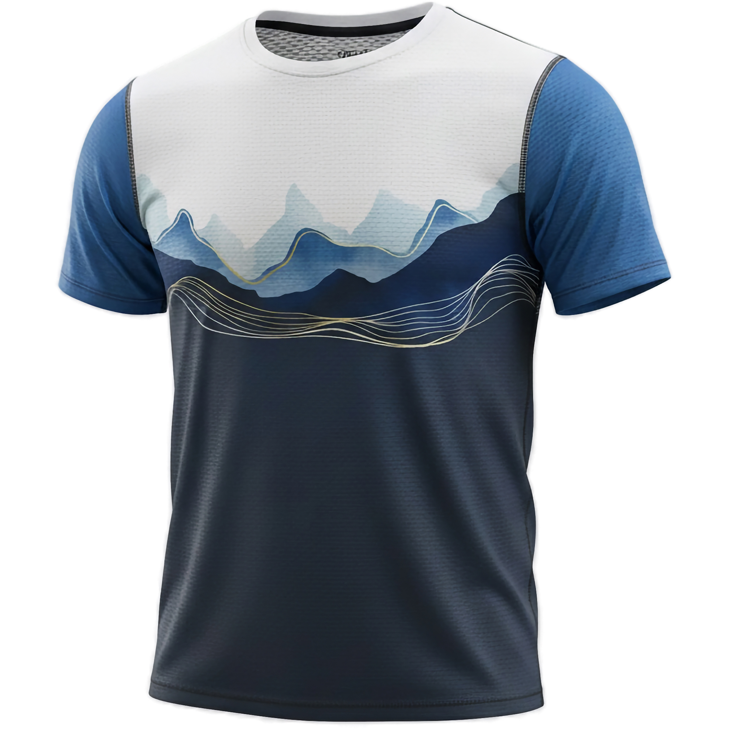 FreiSein BlueMountains Herren T-Shirts blau Größe XXL Lifestyle Elastisch
