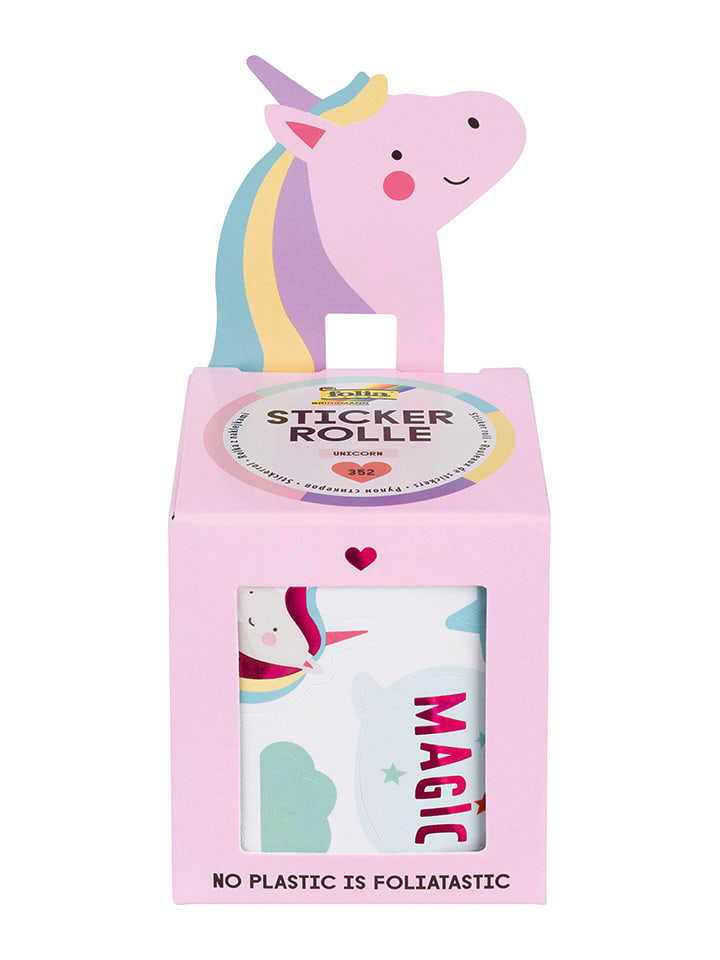folia PAPER Sticker "Unicorn" in Bunt - 352 Stück - onesize