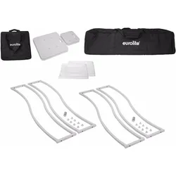 Eurolite 2x Stage Stand 150cm geschwungen inkl. Cover und Tasche, weiss, Montage Lichttechnik, Weiss