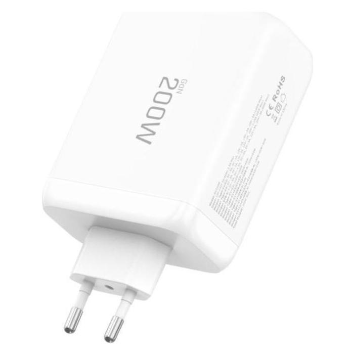 Tech-Protect NC200W-GAN 4-PORT NETZTEIL PD 200W / QC3.0 WEISS (200 W, 4 Ports) (5906302352357)