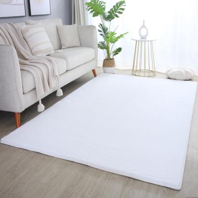 Hochflor-Teppich AYYILDIZ TEPPICHE "POUFFY 5100 , auch als Läufer und Rund", weiß, B:240cm H:20mm L:340cm, Polyester, Teppiche, Läufer, weicher glatter Softflor, Kaninchen Fell Haptik, waschbar
