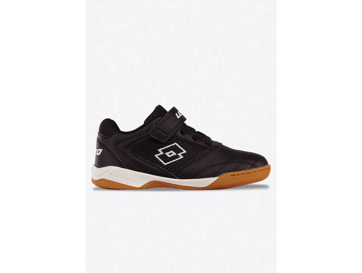 Hallenschuh LOTTO, Jungen, Gr. 35, schwarz-weiß (schwarz, weiß), Synthetik, Textil, Schuhe Hallenschuh, Indoor Sportschuhe