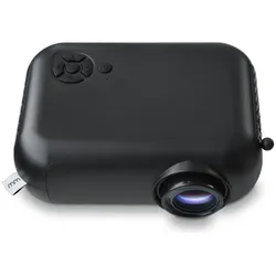 Mikamax mm – Smart Mini Projector (Full HD, 1800 lm), Beamer, Schwarz