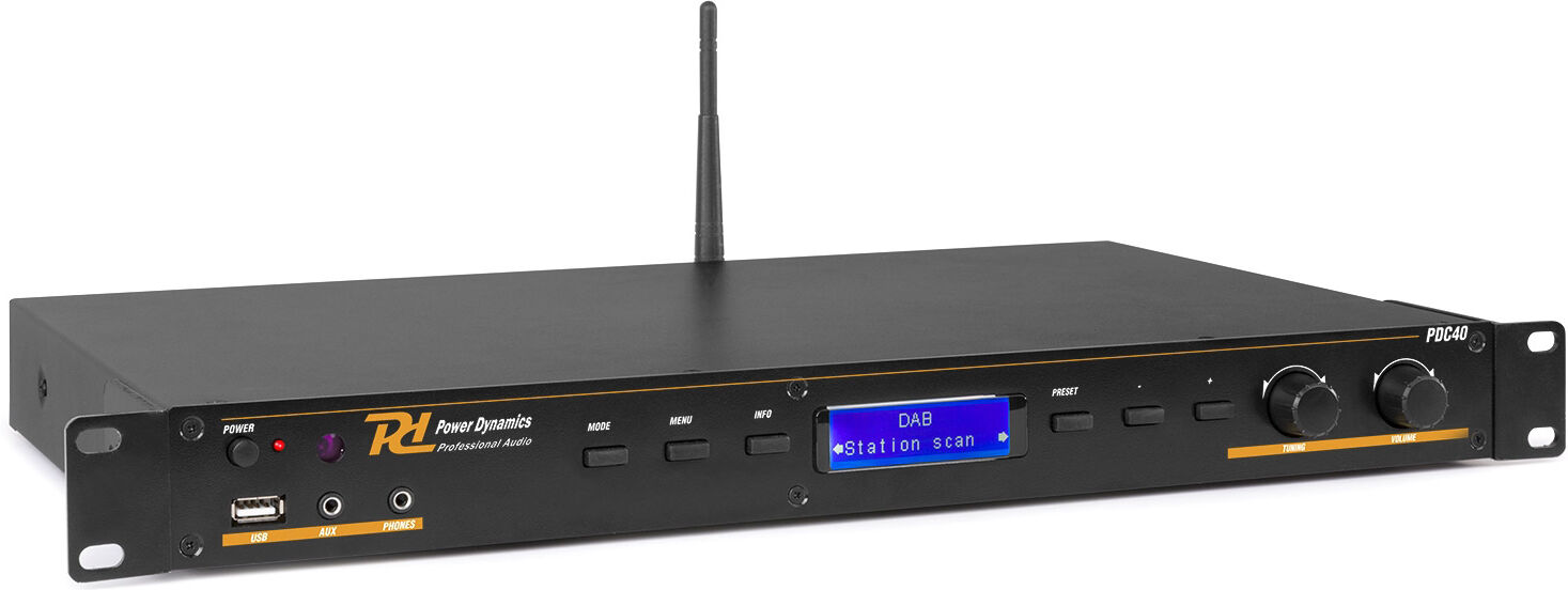 Power Dynamics Pdc40 Dab+ Tuner Fm/usb/bt