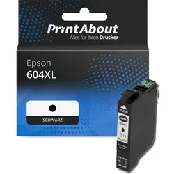 Druckerpatrone kompatibel mit Epson 604XL (C13T10H14010) - Schwarz - Hohe Kapazität