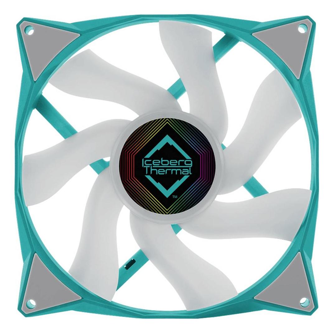 Iceberg Thermal IceGALE ARGB Computergehäuse Ventilator 14 cm Türkis 1 Stück(e) (140 mm, 1x) (ICEGALE14A-D0A)
