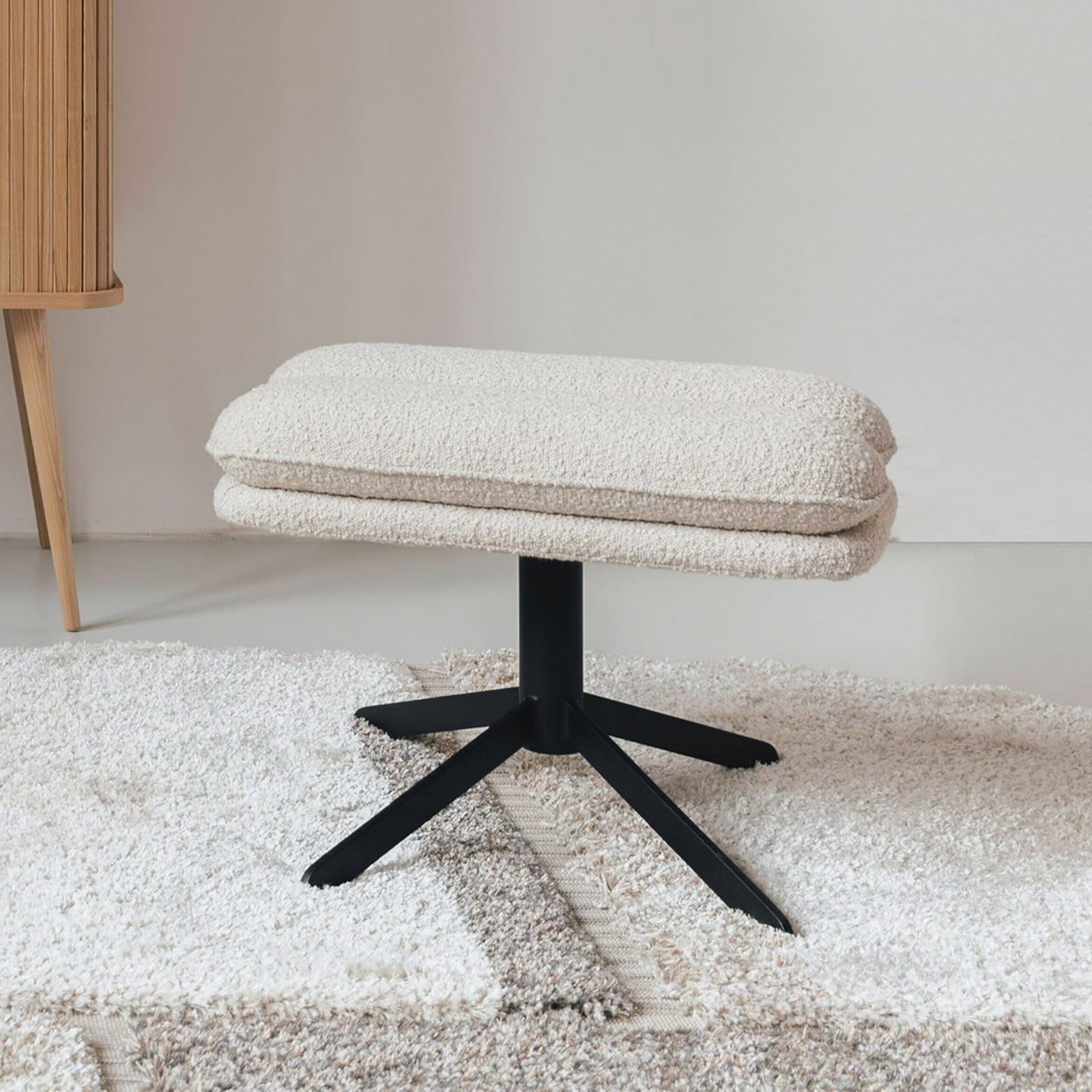 Zuiver Hocker Tyler Bouclé Beige