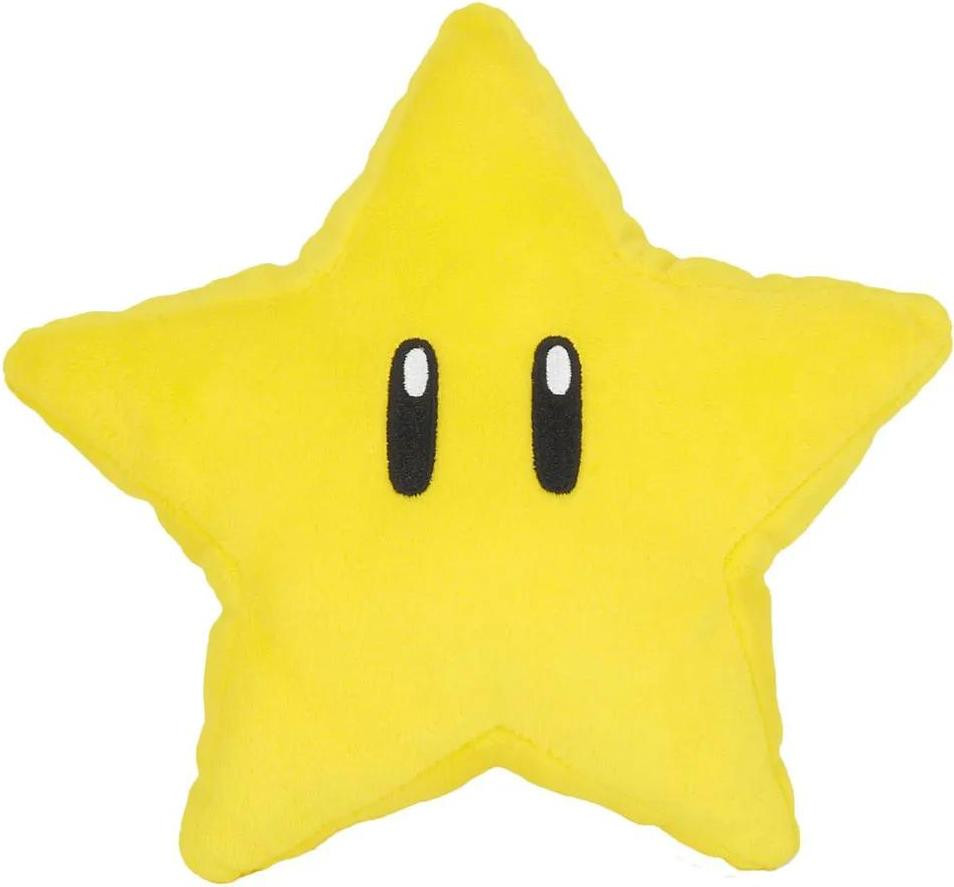 Together Plüsch Mario Party Super Star knuffel, geel, 18 cm