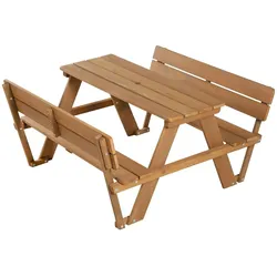 Roba Kindersitzgruppe  Picknick für 4 ¦ holzfarben ¦ Maße (cm): B: 89 H: 50 T: 104.0