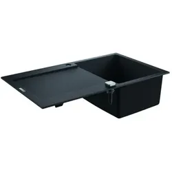 Grohe Komposit-Einbauspüle 31644AP0 860x500mm, 1 Becken mit Abtropffläche, granit schwarz