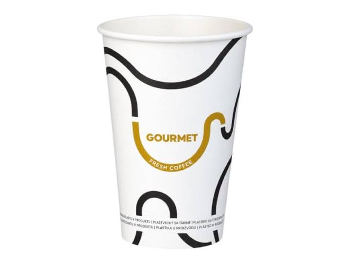 VEPATIM 3000 Kaffeebecher CoffeeToGo Pappbecher GOURMET WHITE Fresh Coffee Füllmenge: 300ml Durchmesser: 8 cm Höhe: ca. 11 cm