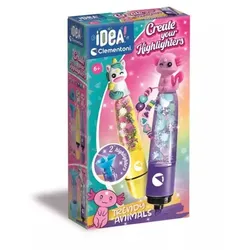 Clementoni: Idea! Filzstift-Set mit Axolotl- und Einhorn-Figur