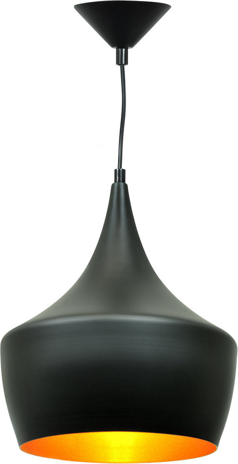 Goldlux (Polux) Hanglamp IL MIO MODERN P-306B, Zwart-Goud, E27