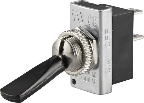 TRU Components 1587668 TC-R13-25A1-05 Kippschalter 250 V/AC 6A 1 x Aus/Ein rastend