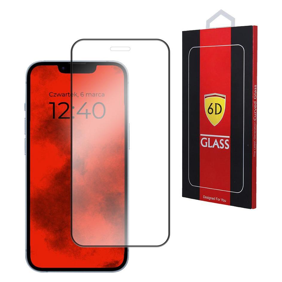 6d-Glas Iphone 14 Pro Max Profiliertes Gehärtetes Glas Vollständige Abdeckung Schwarzer Rahmen (Apple iPhone 14 Pro Max) (5907551300014)