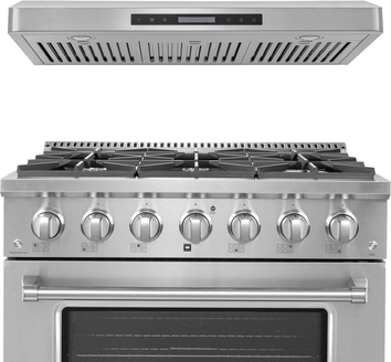 Proline Range Hoods "Proline 36"" Dual Fuel Range + Hood Bundle   Save 10%"