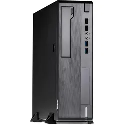 Akyga AK-502-02BK Computer-Gehäuse Midi Tower (Flex-ATX, mATX), PC Gehäuse, Schwarz