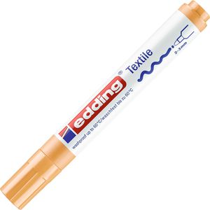 Edding Textilmarker 4500, hellorange, Strichbreite 2-3 mm, waschfest bis 60 Grad
