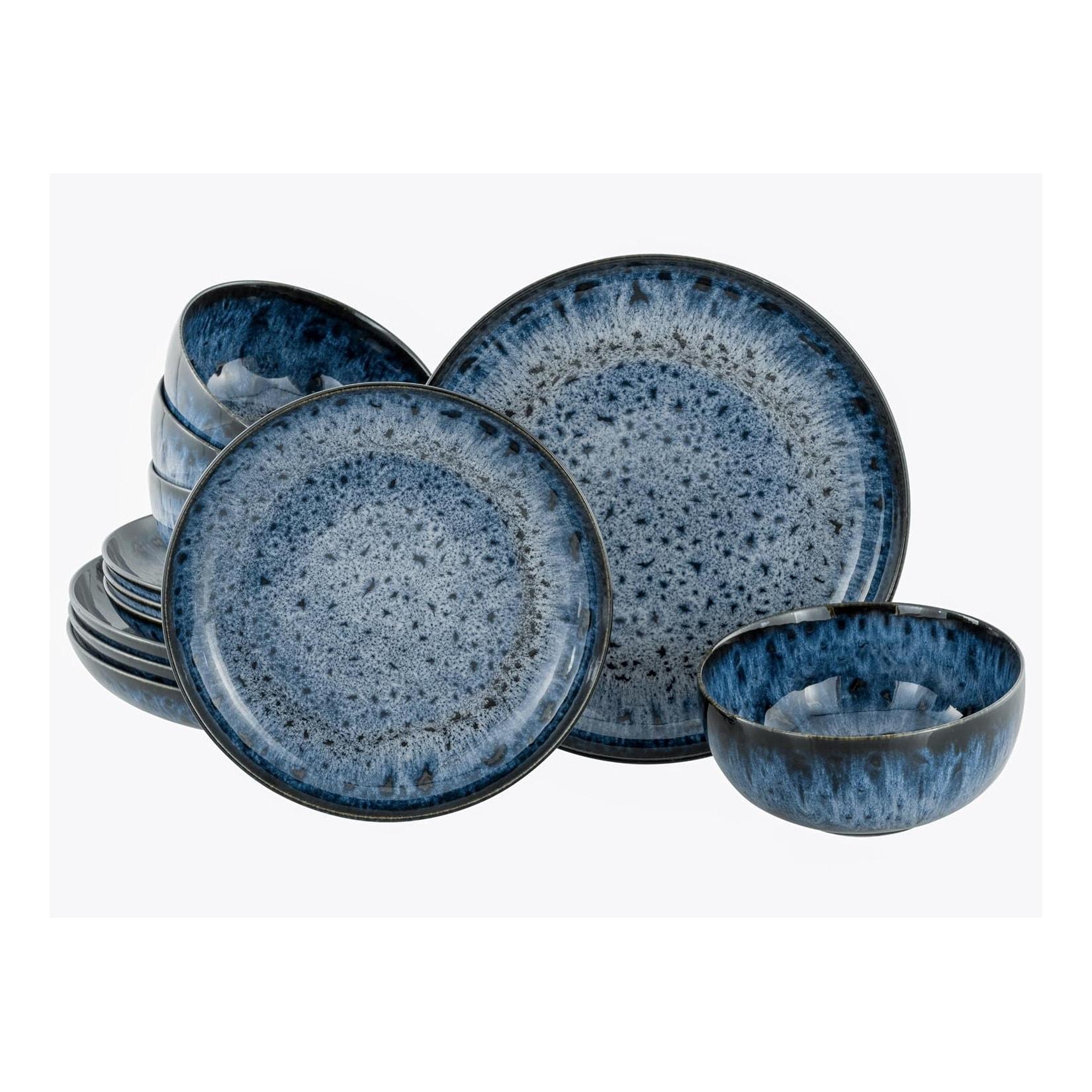 CreaTable - 21912, Allround Magic Blue - Tellerset 12-tlg