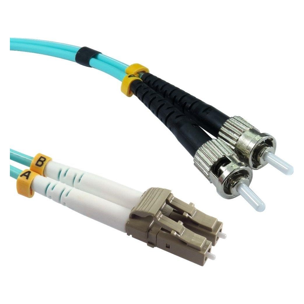 Cables Direct 10 MTR LC-ST MMD OM4 FIBRE CABLE (10 m) (FB4M-LCST-100D)
