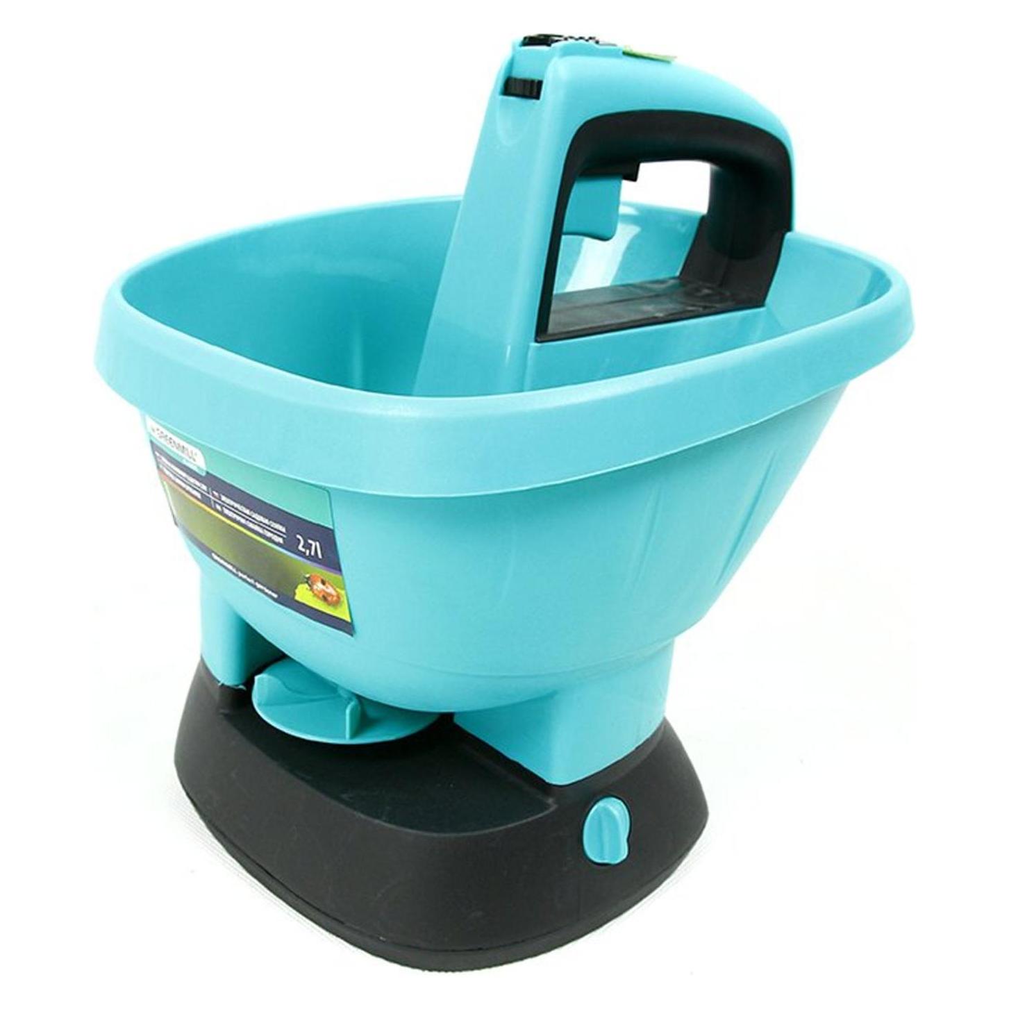 Greenmill GR0032 Elektrischer Streuer Handstreuer Gartensämaschine Batteriebetrieben Drehzahlregulie (GR0032)