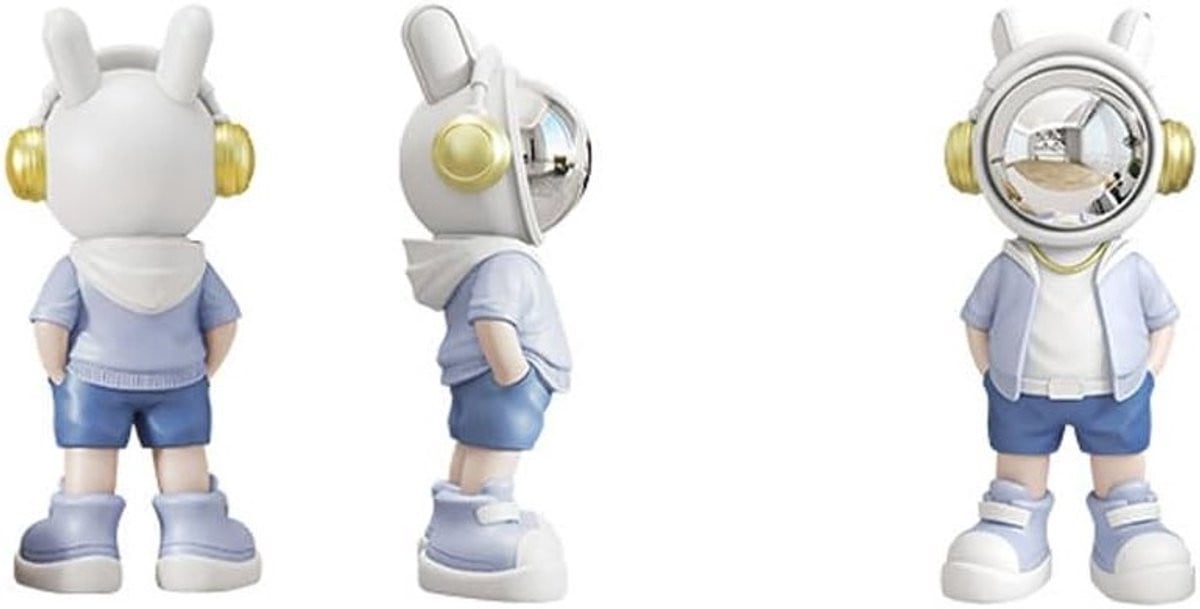 Astronaut Beeldje voor Thuisdecoratie - Uniek Ruimtevaart Sculptuur en Kunstobject (Groen)