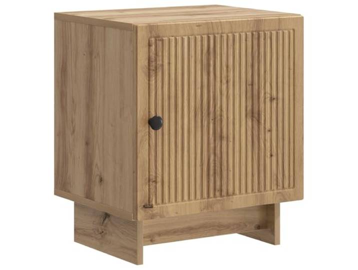 KUPTYERFG Nachttisch Artisan-Eiche 43x34,5x50 cm Holzwerkstoff Schrank Kompakter Beistellschrank im Vintage-Look mit Schubladen für Schlafzimmer und Wohnzimmer. Pflegeleichter Nachttisch.