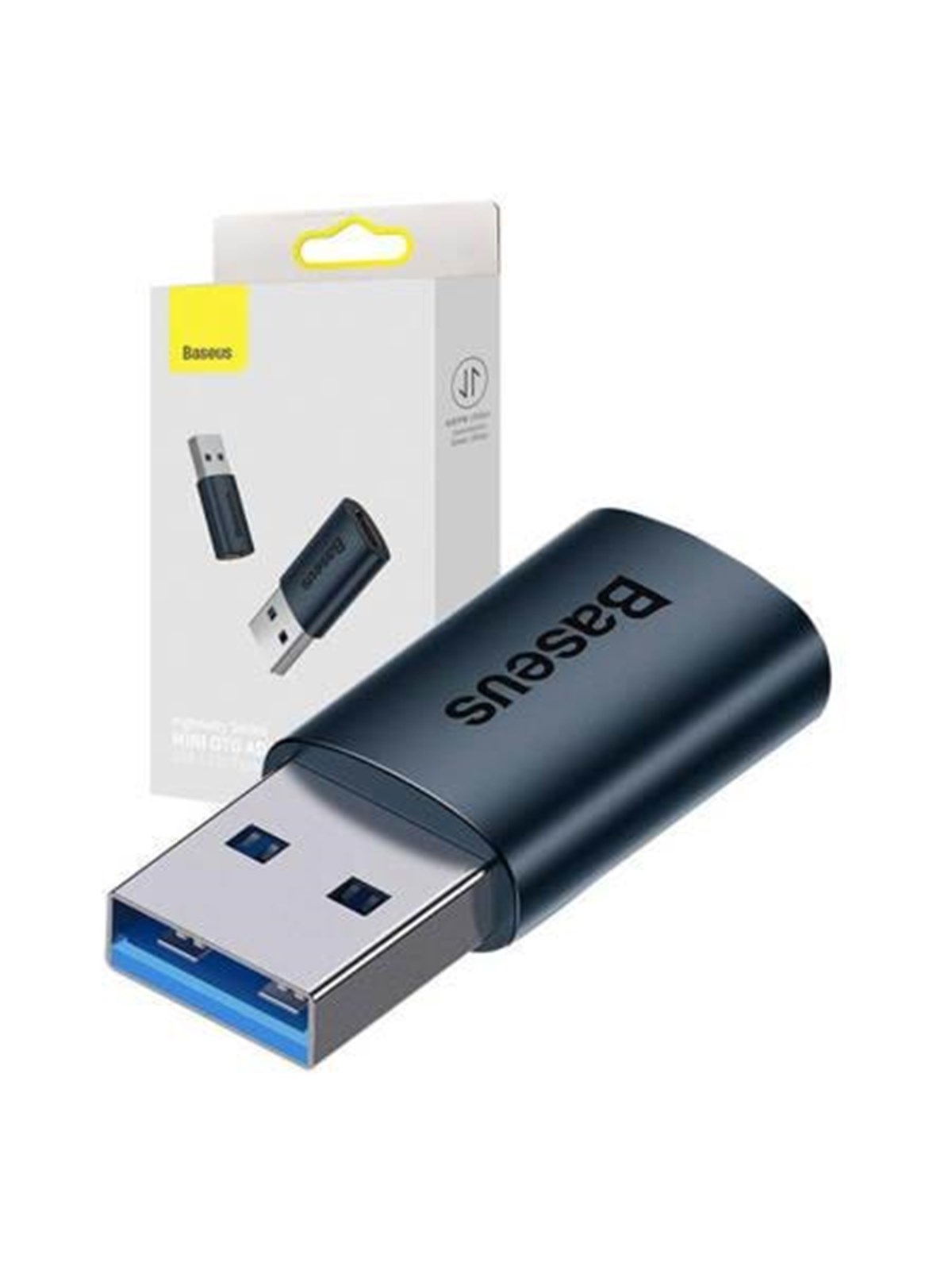 Baseus Ingenuity USB-A to USB-C adapter OTG (blue)