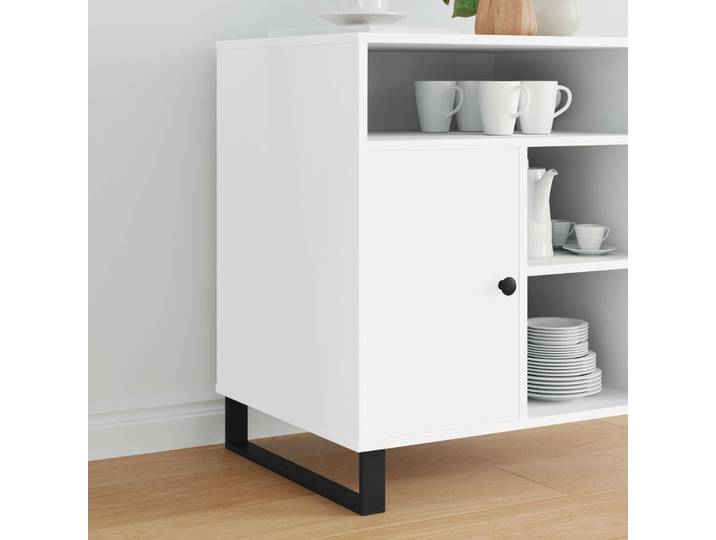 vidaXL Möbelbeine 12 Stk. Schwarz 481 x 40,5 x 100 mm Eisen