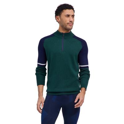 Strickpullover FALKE "FALKE Pullover", Herren, Gr. S, holly (7385), Pullover Strickpullover