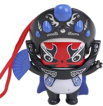 Snug & Styled Sichuan Opera Face Changing Toy Ornament Traditional Chinese Face Change Craft For Kids & Collectors blue