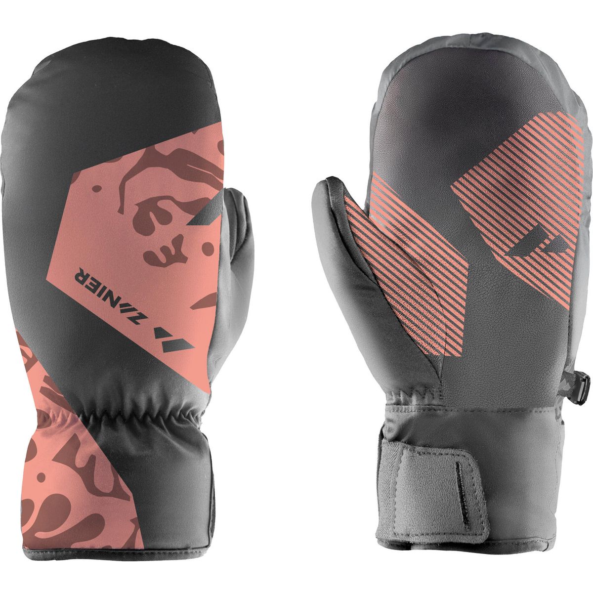 Zanier SILLIAN.STX Mitten 2.0 lachs - schwarz (4820) 4,5 12064-4820-4,5