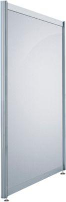 Stellwand gerade niedrig, Dekor silber