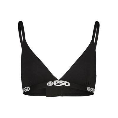 Sport-BH PSD "PSD MODAL SOLIDS TBL", Damen, Gr. L, Cup 0, schwarz, 47% Modal, 47% Baumwolle, 6% Elasthan, BHs Sport-BH